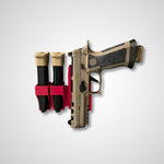 Magnetic Gun & 2 Magazines Side Holder