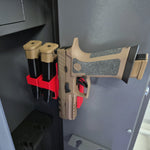 Magnetic Gun & 2 Magazines Side Holder