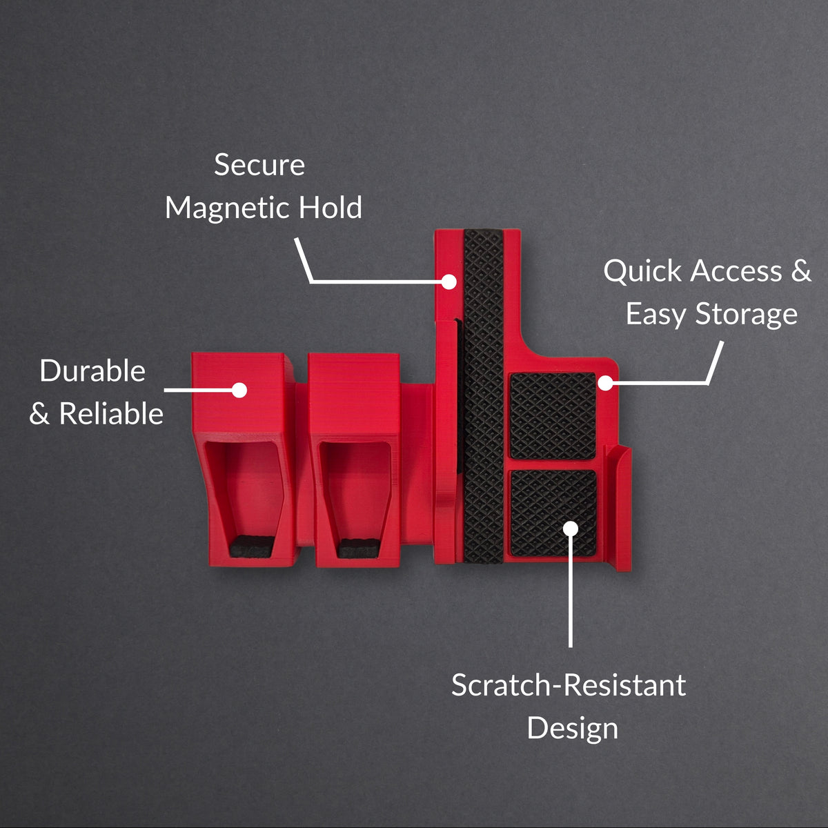 Magnetic Gun & 2 Magazines Side Holder